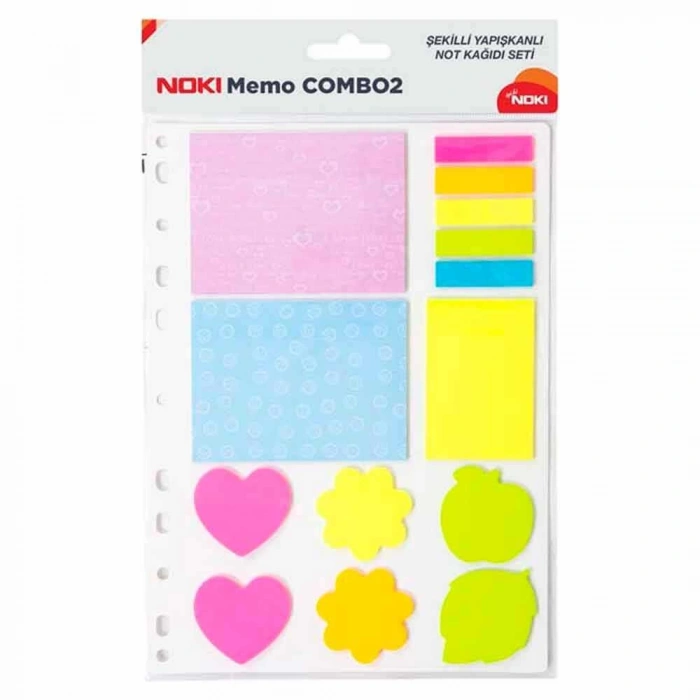Noki Yapışkanlı Not Kağıdı Memo Combo 2