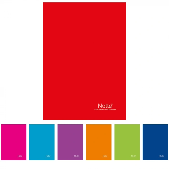 Notte Defter 3 Ortalı Çizgili 80 Yaprak A4 Büyük
