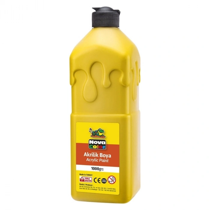 Nova Color Akrilik Boya 1000gr 221 Sarı