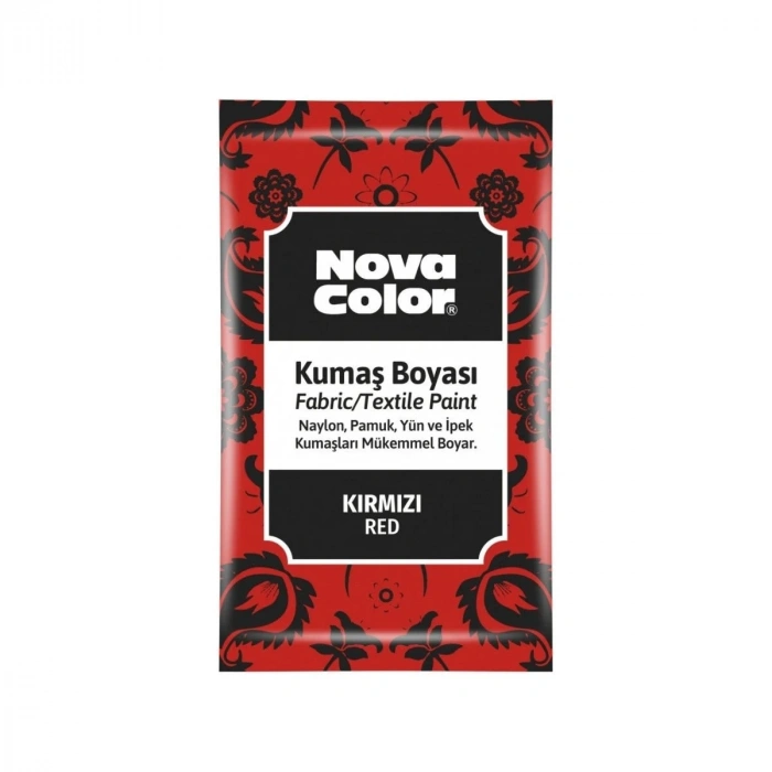 Nova Color Kumaş Boyası Toz 12gr Kırmızı