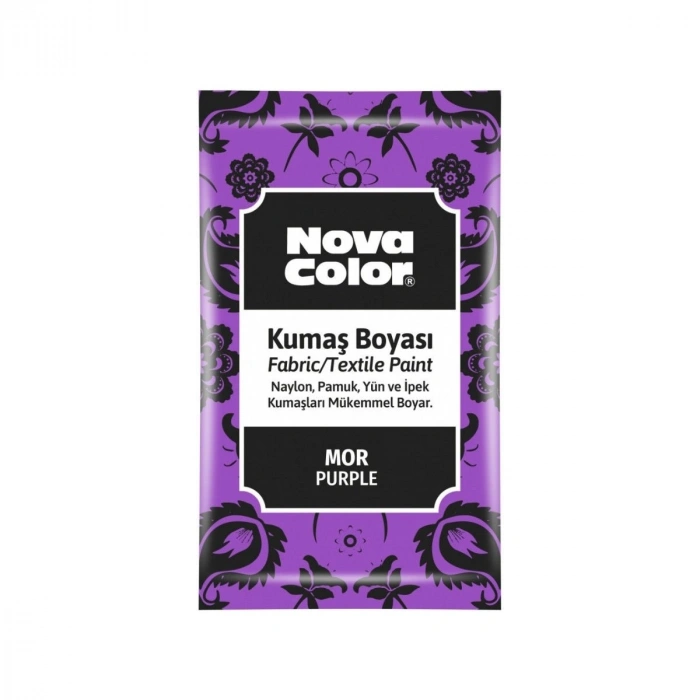 Nova Color Kumaş Boyası Toz 12gr Mor