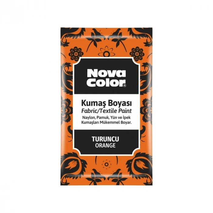 Nova Color Kumaş Boyası Toz 12gr Turuncu
