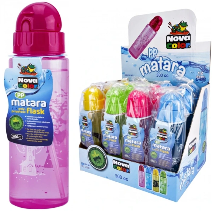 Nova Color Matara Plastik Desenli 500 CC NC-601