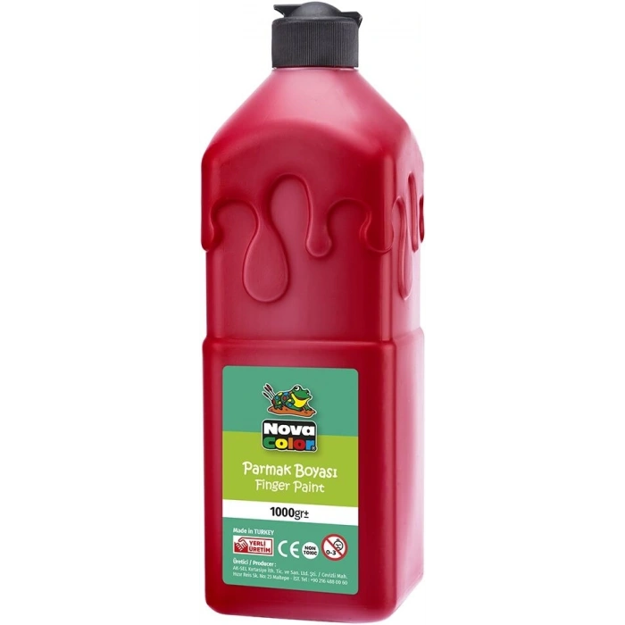Nova Color Parmak Boyası 1000 gr. KIRMIZI