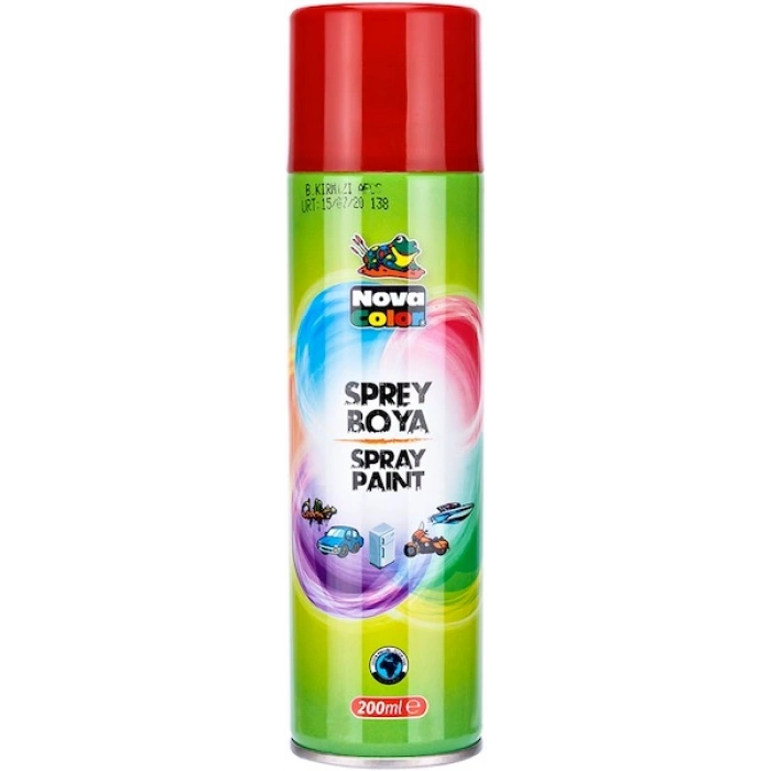 Nova Color Sprey Boya 200 ml. KIRMIZI