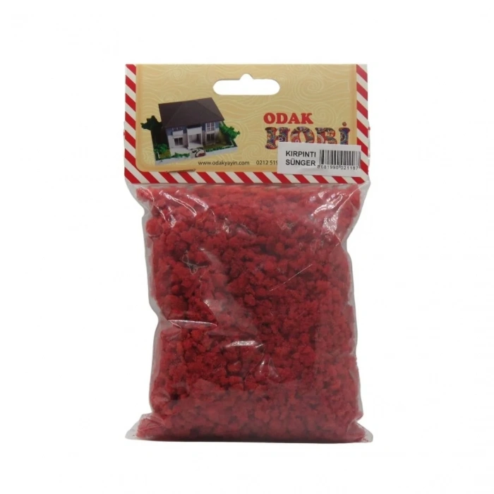 Odak Hobi Kırpıntı Sünger Kırmızı