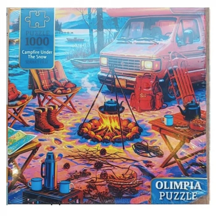 Olimpia Puzzle 1000 Campfire Under The Snow 15013