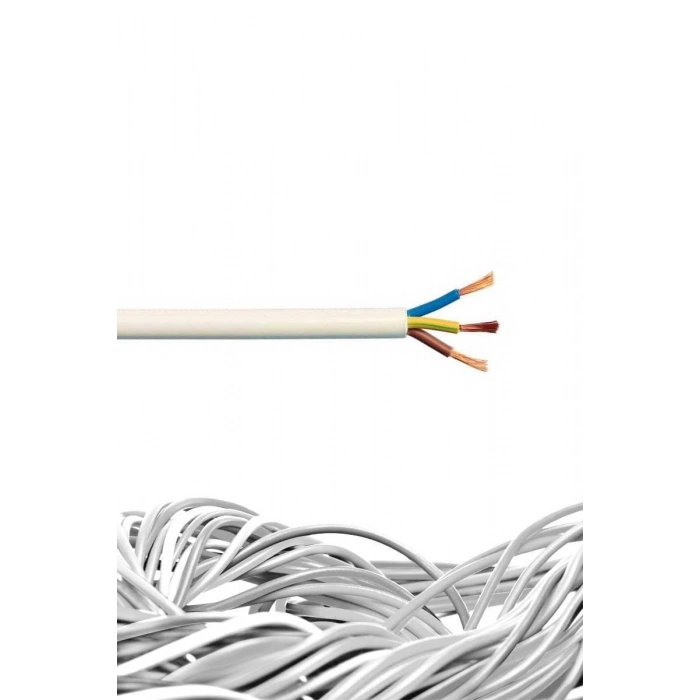 Öznur TTR Kablo 3x1,5 mm H05VV-F (NYMHY) Beyaz