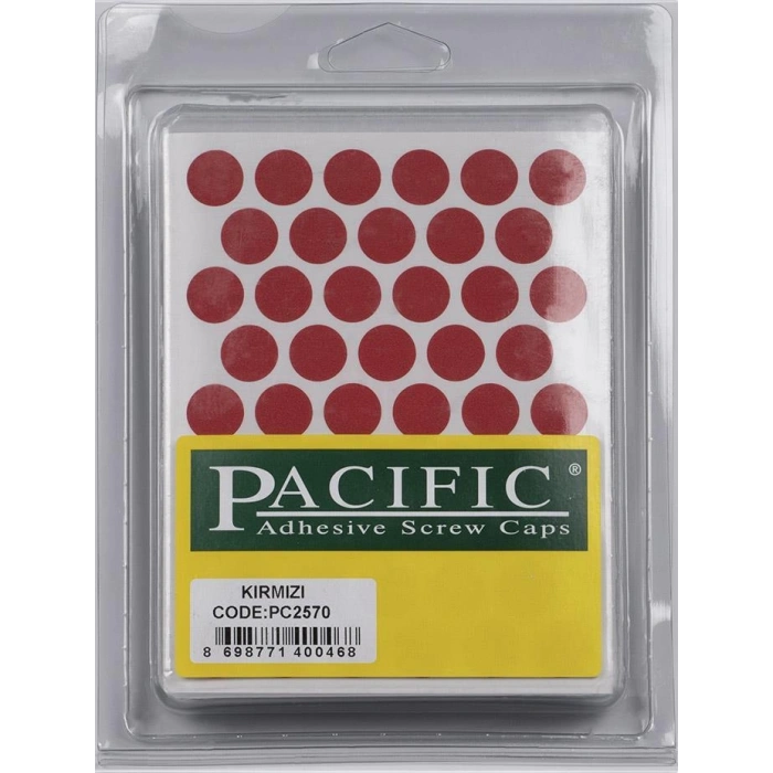 Pacific Kırmızı Yapışkanlı Tapa 14 mm