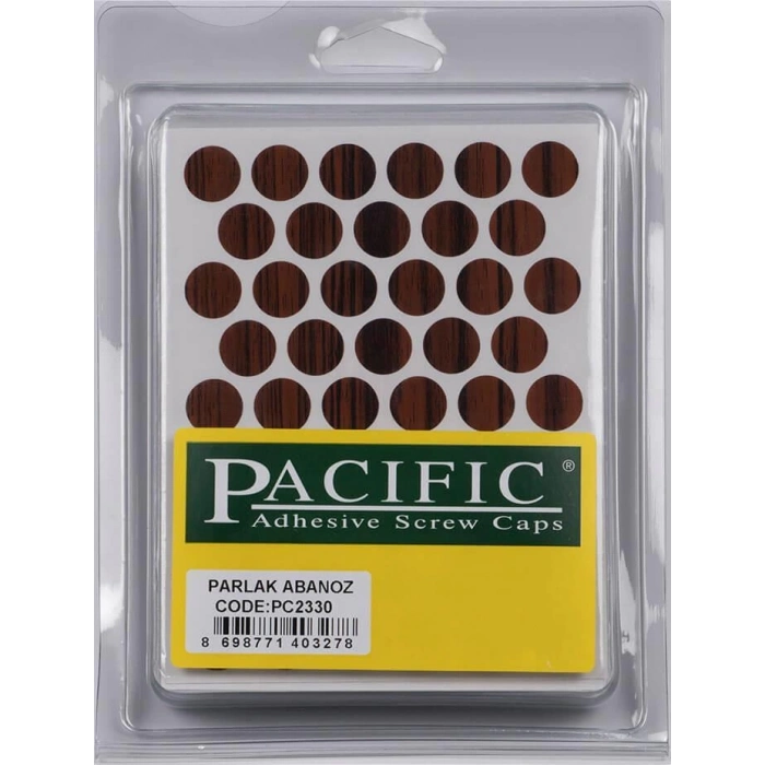 Pacific Parlak Abanoz Yapışkanlı Tapa 14 mm