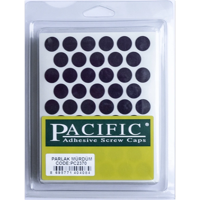 Pacific Parlak Mürdüm Yapışkanlı Tapa 14 mm