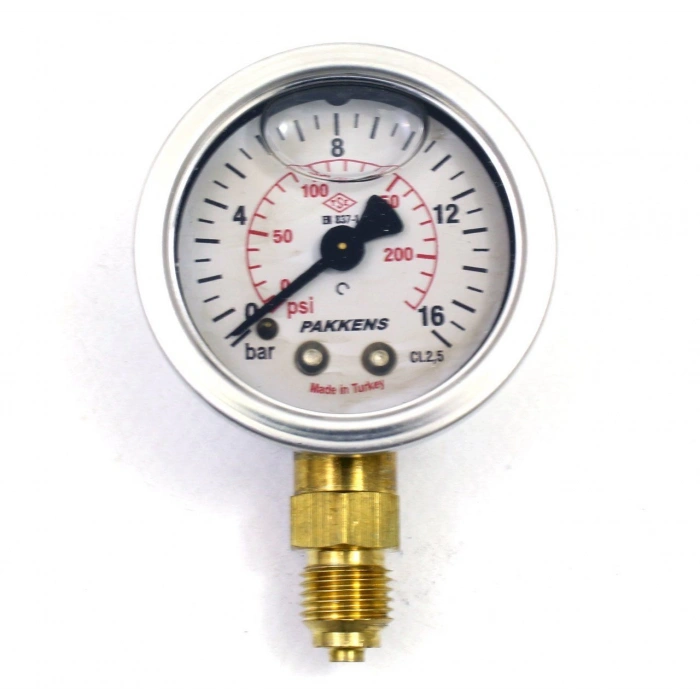 Pakkens 0-16 Bar 60 Lık Manometre Alttan Gırıslı