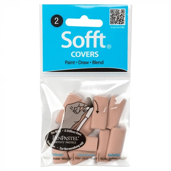 PanPastel Covers Flat Set No:2 (Düz Spatül Resim Süngerleri) 10 Parça