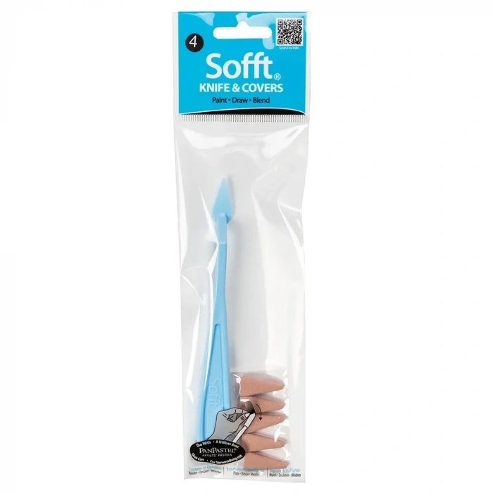 Panpastel Sofft Knife Covers Point Set No:4 (Spatül ve Üçgen Sünger Başlıklar) 6 Parça