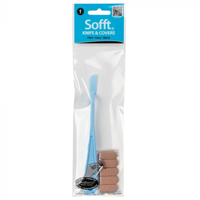 PanPastel Sofft Knife Covers Round Set No:1 (Spatül ve Yuvarlak Sünger Başlıklar) 6 Parça
