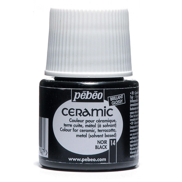 Pebeo Ceramic Seramik Boyası 45ml 14 Noir Black
