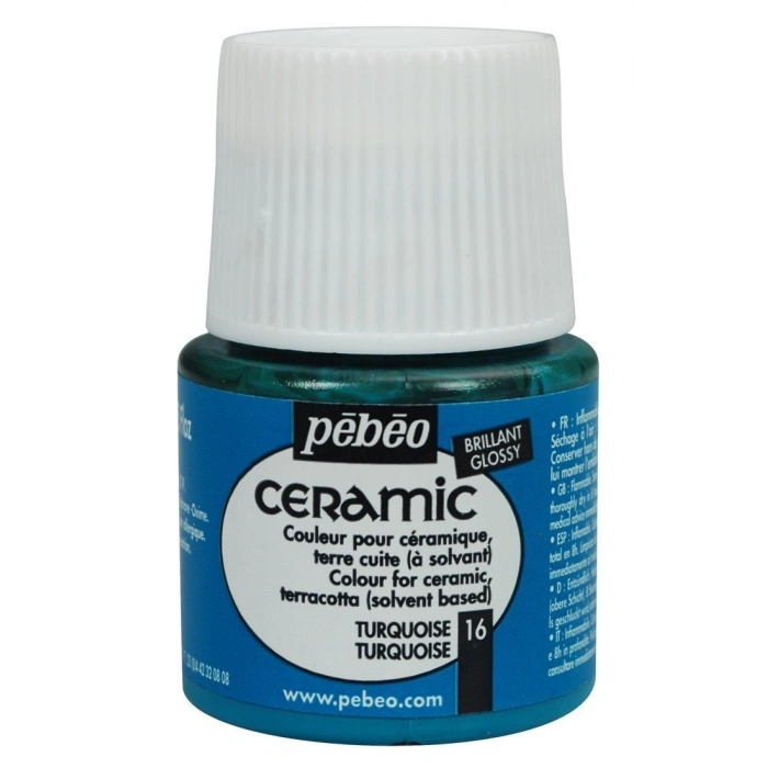 Pebeo Ceramic Seramik Boyası 45ml 16 Turquoise