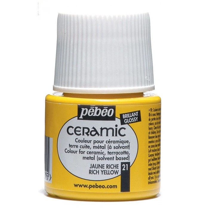 Pebeo Ceramic Seramik Boyası 45ml 21 Rich Yellow