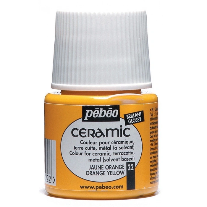 Pebeo Ceramic Seramik Boyası 45ml 22 Orange Yellow