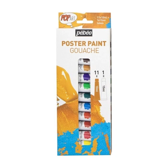 Pebeo Pop Art Guaj Boya Seti 12 Renk