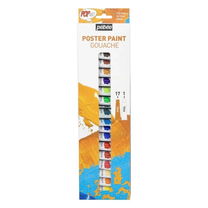 Pebeo Pop Art Guaj Boya Seti 18 Renk