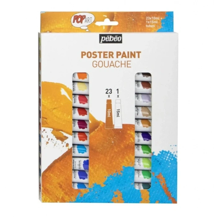 Pebeo Pop Art Guaj Boya Seti 24 Renk