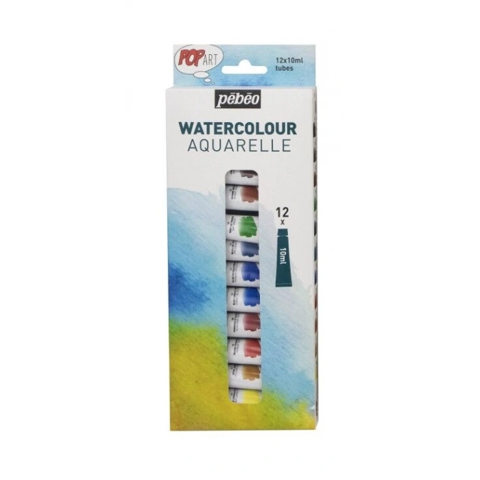 Pebeo Pop Art Sulu Boya Seti 12 Renk x 10 ml.