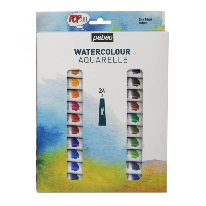 Pebeo Pop Art Sulu Boya Seti 24 Renk x 10 ml.