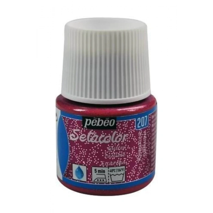 Pebeo Setacolor Glitter Kumaş Boyası 45ml 207 Tourmaline