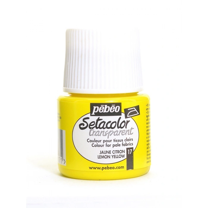 Pebeo Setacolor Light Fabric Transparan Kumaş Boyası 45ml 17 Lemon Yellow