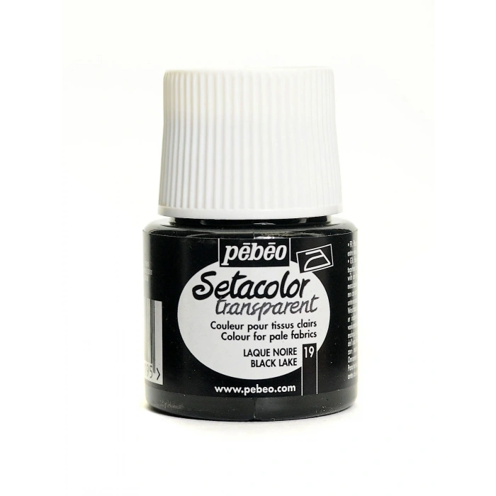 Pebeo Setacolor Light Fabric Transparan Kumaş Boyası 45ml 19 Black Lake
