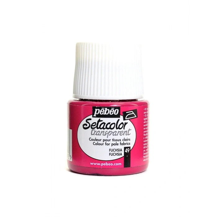 Pebeo Setacolor Light Fabric Transparan Kumaş Boyası 45ml 49 Fuchsia