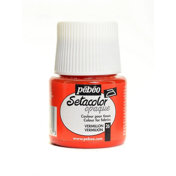 Pebeo Setacolor Opak Kumaş Boyası 45ml 26 Vermilion