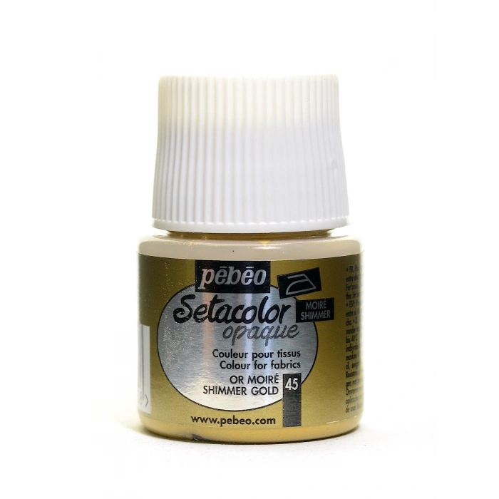 Pebeo Setacolor Opak Kumaş Boyası 45ml 45 Shimmer Gold