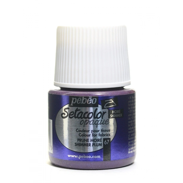 Pebeo Setacolor Opak Kumaş Boyası 45ml 67 Shimmer Plum