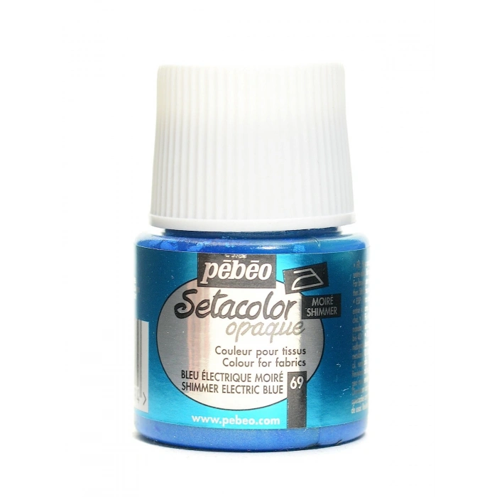 Pebeo Setacolor Opak Kumaş Boyası 45ml 69 Shimmer Electric Blue