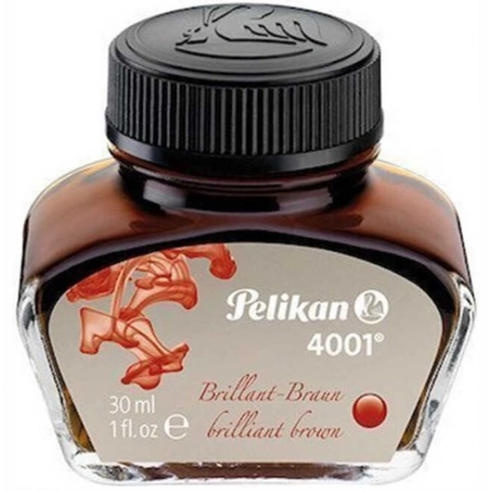 Pelikan 4001 Dolma Kalem Mürekkebi 30 ml. KAHVERENGİ