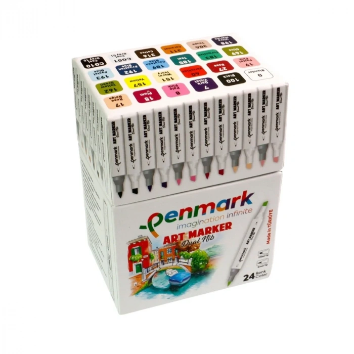 Penmark Çift Uçlu Art Marker Seti 24lü