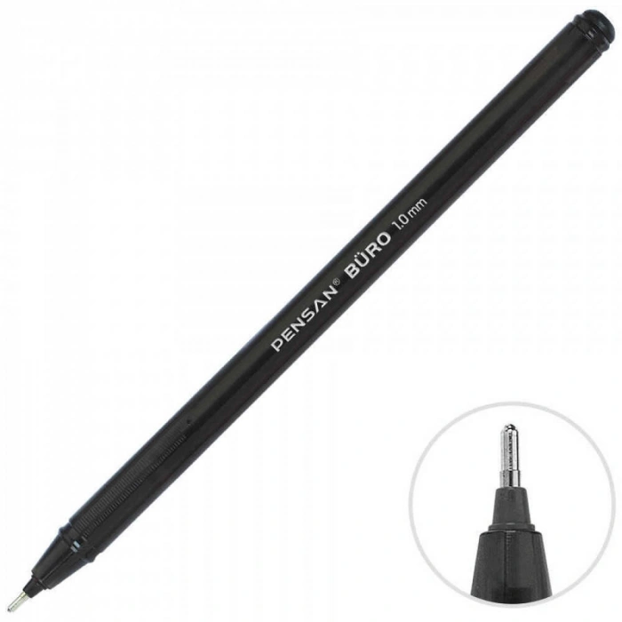 Pensan Tükenmez Kalem Büro Ball Point 1 mm Siyah