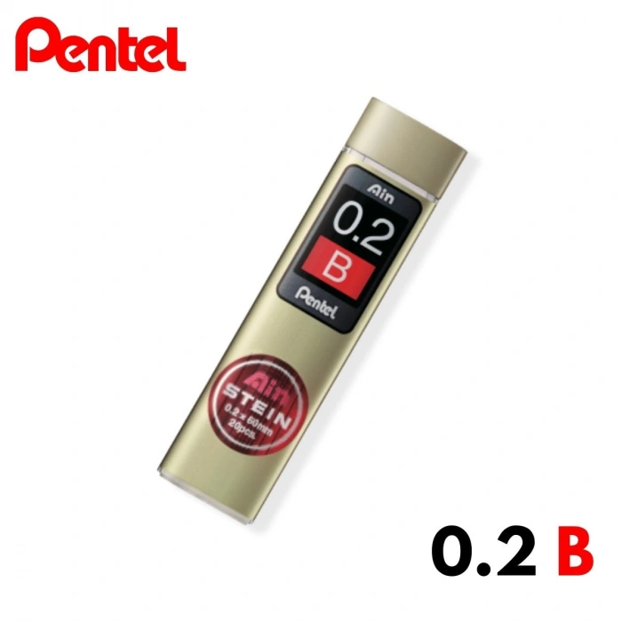Pentel Ain Stein Kalem Ucu Hi-Polymer 0,2mm B 20 Adetlik Tüp
