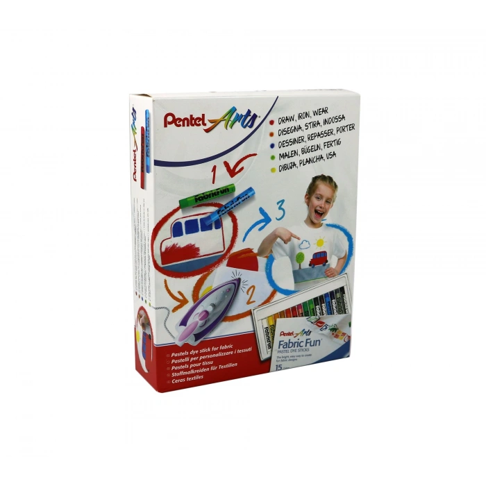 Pentel Arts Kumaş Pasteli Boyama Seti PTS15/NM10-SET