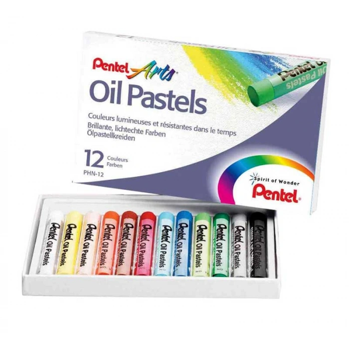 Pentel Arts Oil Pastels Yağlı Pastel Boya Seti 12 Renk