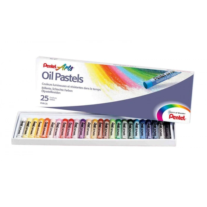 Pentel Arts Oil Pastels Yağlı Pastel Boya Seti 25 Renk