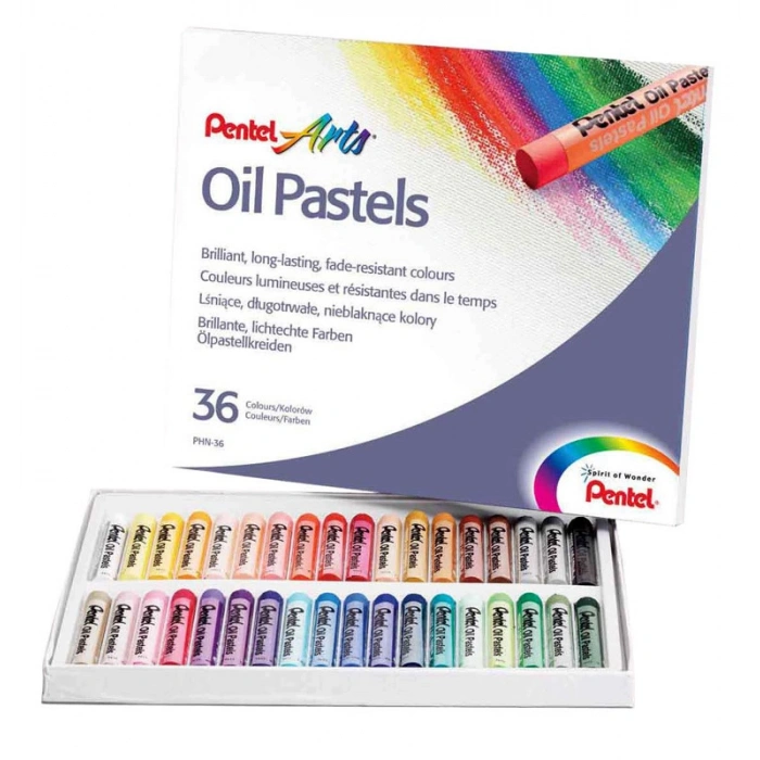 Pentel Arts Oil Pastels Yağlı Pastel Boya Seti 36 Renk