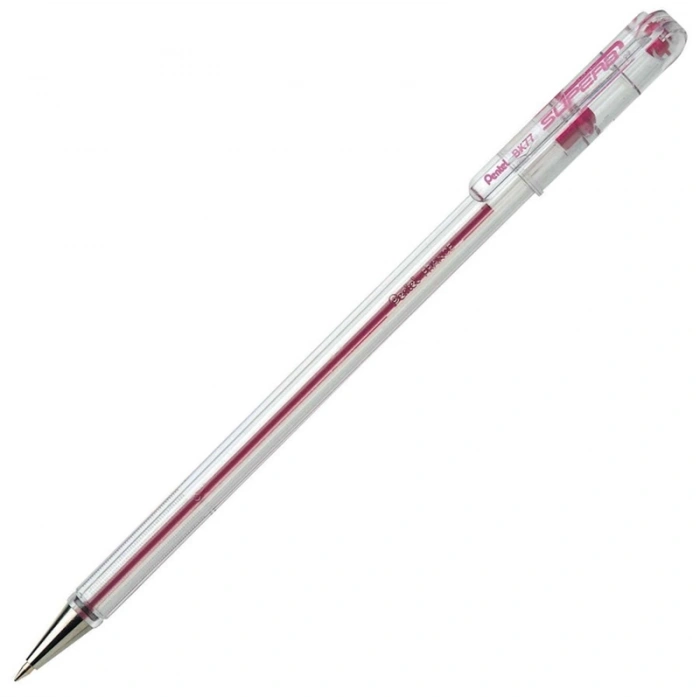 Pentel BK77 Yağ Bazlı Roller Tükenmez Kalem PEMBE