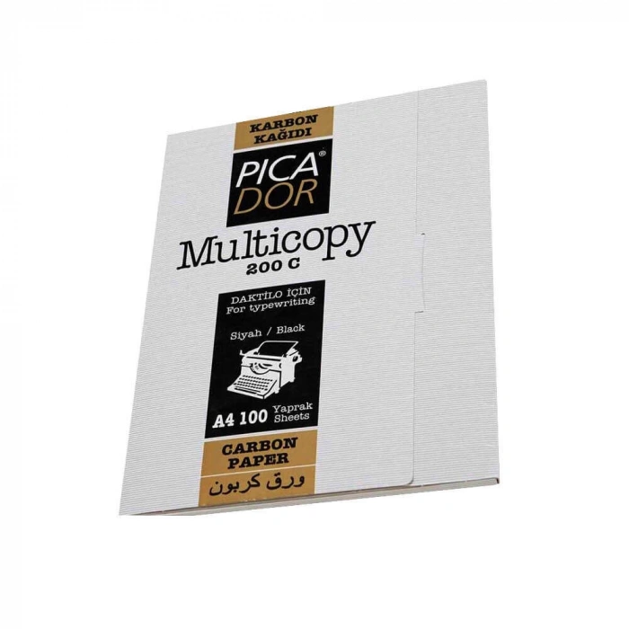 Picador Karbon Kağıdı Siyah 200 C Sırtlı 100lü