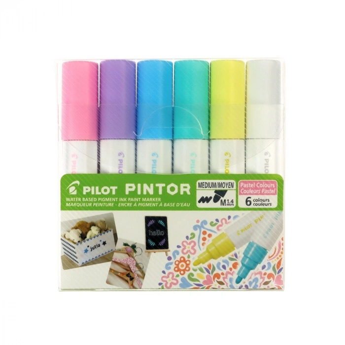 Pilot Pintor Marker Kalem Seti 6lı M Pastel