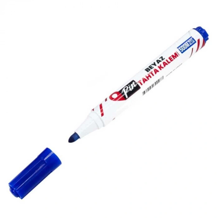 Pin 500M Doldurulabilir Tahta Kalemi Mavi