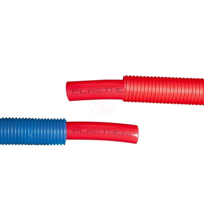 Plastherm PPRC RE-RT Oksijen Bariyerli Spiralli Boru 25 mm Kırmızı (100 Metre)