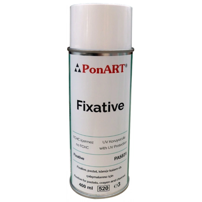 Ponart Fixative Sprey Pastel ve Füzen Koruyucu 400 ml.